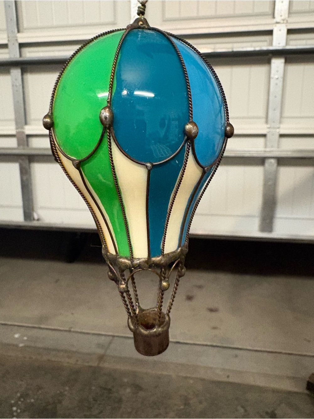 Balloonatics Stained Glass Hot Air Balloon Ornament 1994